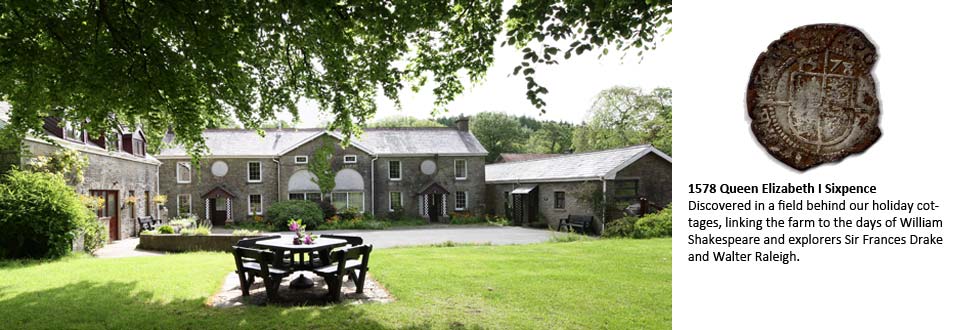 Courtyard holiday cottages on the Plas Cilybebyll Estate